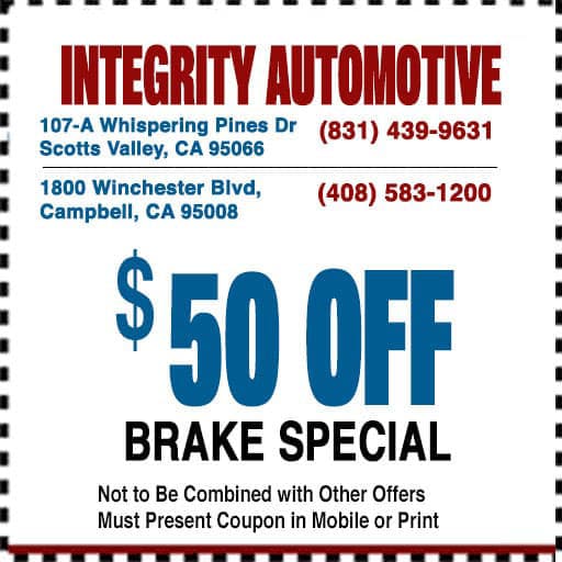 Integrity Automotive Brake Special (Scotts Valley)